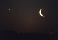 Luna, Jupiter si Venus