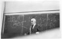 At a lecture at the University