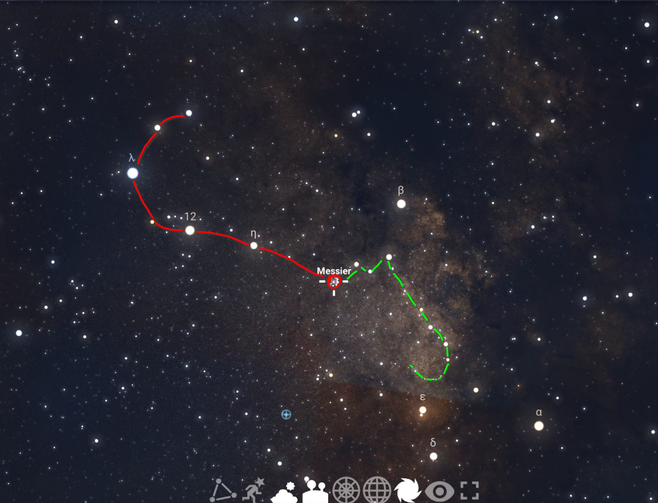 Stellarium M11 asterisme.png