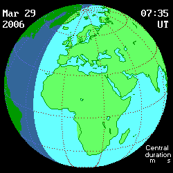Eclipsa inelara de Soare din 29 martie 2006
