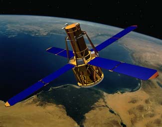 Satelit pozitionat pe orbita